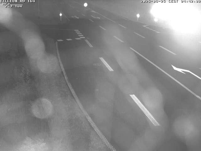 Webcam sur la RD164 à Tilleux. Vue orientée vers Neufchâteau