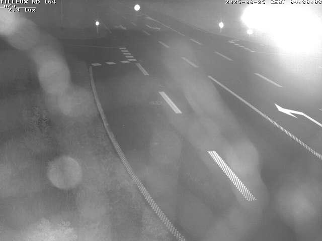 Webcam sur la RD164 à Tilleux. Vue orientée vers Neufchâteau