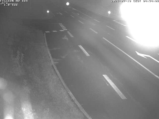 Webcam sur la RD164 à Tilleux. Vue orientée vers Neufchâteau