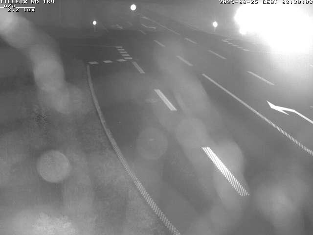 Webcam sur la RD164 à Tilleux. Vue orientée vers Neufchâteau