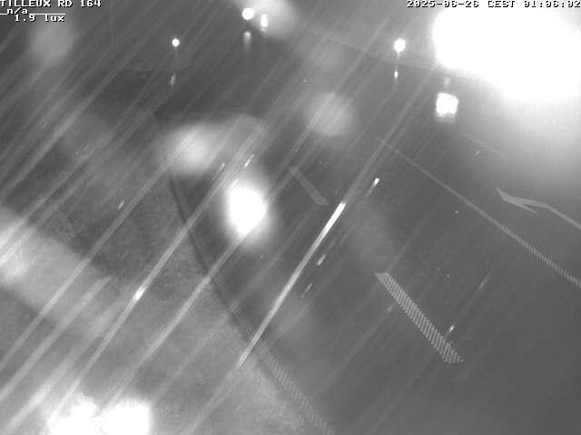 Webcam sur la RD164 à Tilleux. Vue orientée vers Neufchâteau