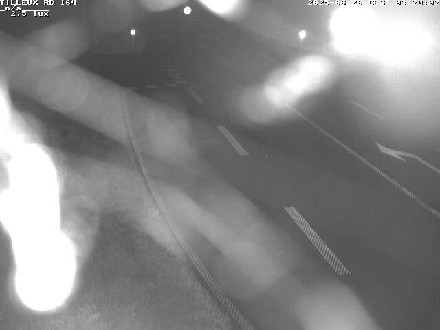 Webcam sur la RD164 à Tilleux. Vue orientée vers Neufchâteau
