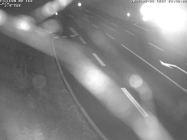 Webcam sur la RD164 à Tilleux. Vue orientée vers Neufchâteau