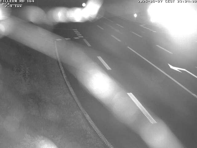 Webcam sur la RD164 à Tilleux. Vue orientée vers Neufchâteau