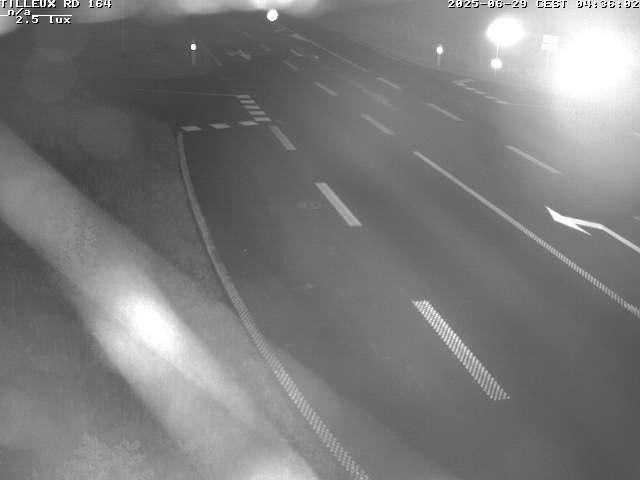 Webcam sur la RD164 à Tilleux. Vue orientée vers Neufchâteau