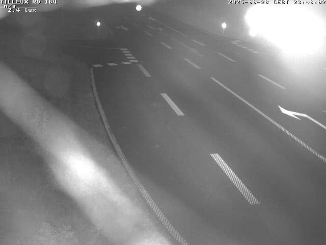Webcam sur la RD164 à Tilleux. Vue orientée vers Neufchâteau