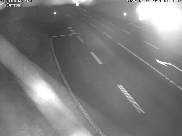Webcam sur la RD164 à Tilleux. Vue orientée vers Neufchâteau