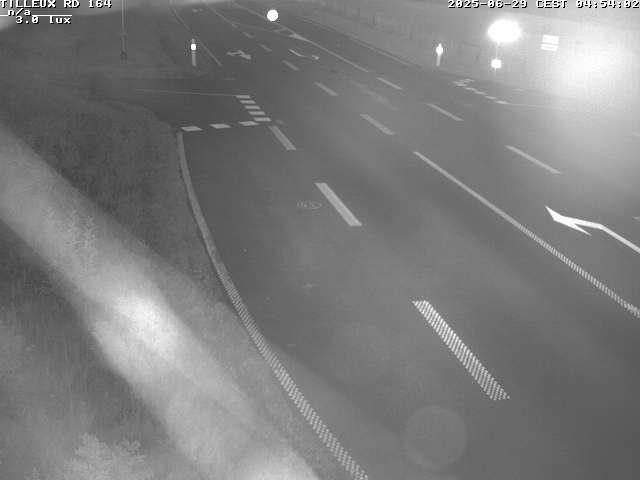 Webcam sur la RD164 à Tilleux. Vue orientée vers Neufchâteau