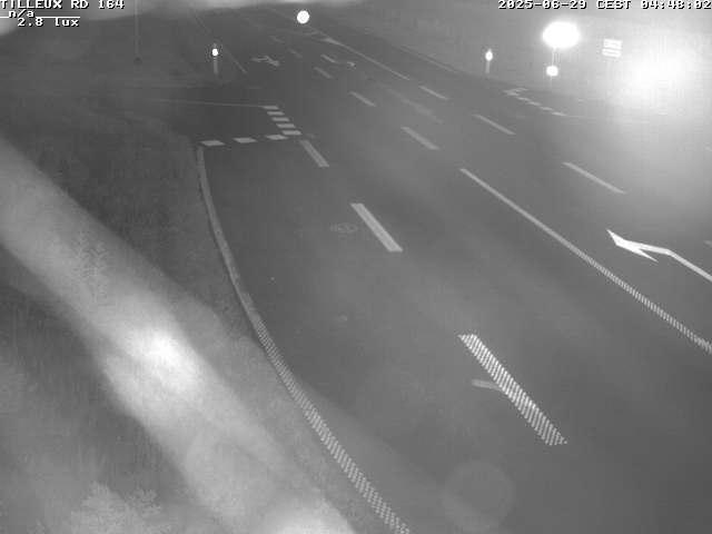 Webcam sur la RD164 à Tilleux. Vue orientée vers Neufchâteau