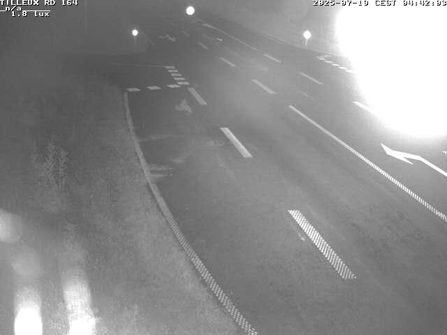 Webcam sur la RD164 à Tilleux. Vue orientée vers Neufchâteau