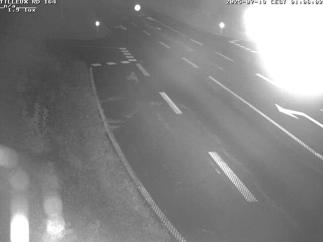 Webcam sur la RD164 à Tilleux. Vue orientée vers Neufchâteau