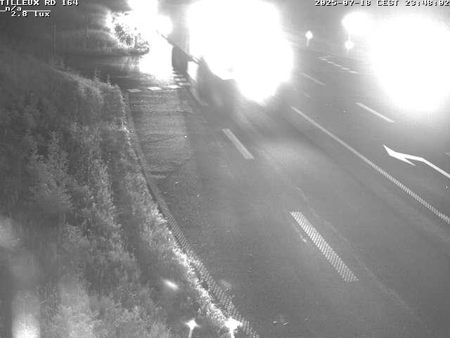 Webcam sur la RD164 à Tilleux. Vue orientée vers Neufchâteau