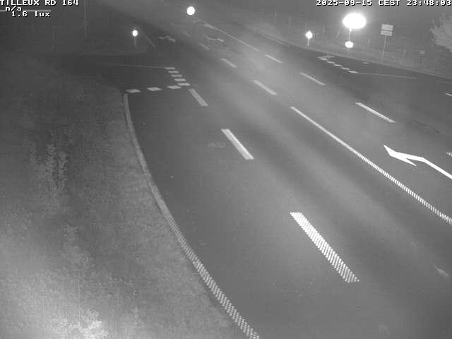 Webcam sur la RD164 à Tilleux. Vue orientée vers Neufchâteau