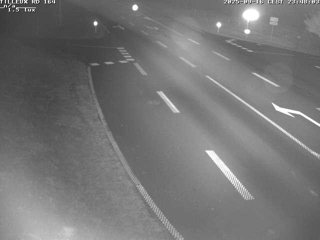 Webcam sur la RD164 à Tilleux. Vue orientée vers Neufchâteau