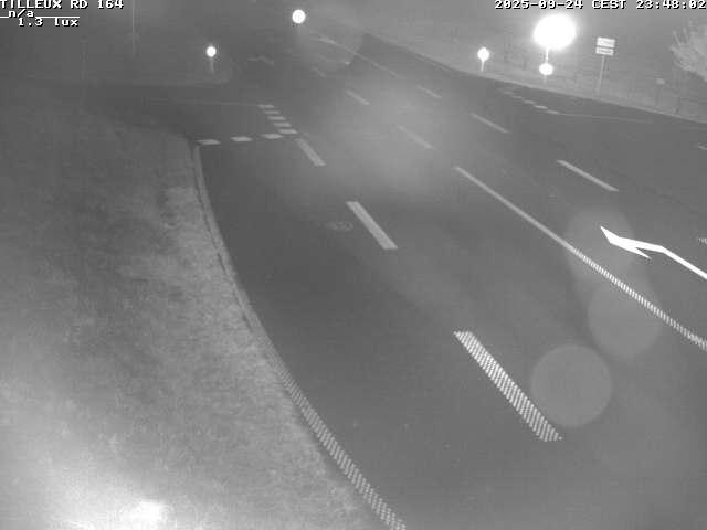 Webcam sur la RD164 à Tilleux. Vue orientée vers Neufchâteau