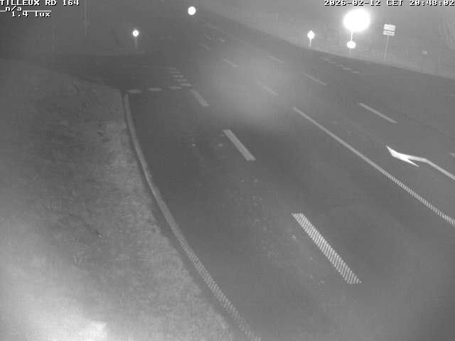 Webcam sur la RD164 à Tilleux. Vue orientée vers Neufchâteau