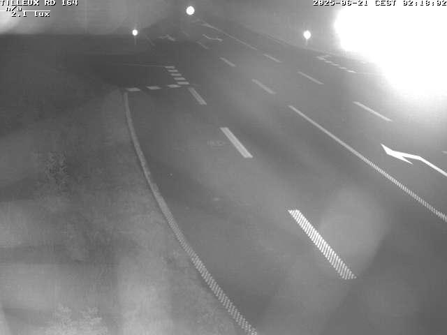 Webcam sur la RD164 à Tilleux. Vue orientée vers Neufchâteau