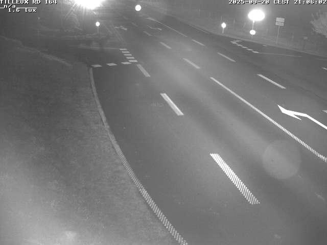 Webcam sur la RD164 à Tilleux. Vue orientée vers Neufchâteau