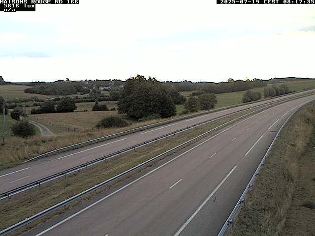 Webcam à Maisons Rouges dans les Vosges sur la D166 à 353 mètres d'altitude