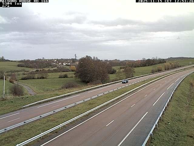 Webcam à Maisons Rouges dans les Vosges sur la D166 à 353 mètres d'altitude