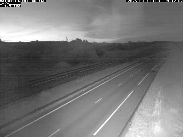 Webcam à Maisons Rouges dans les Vosges sur la D166 à 353 mètres d'altitude