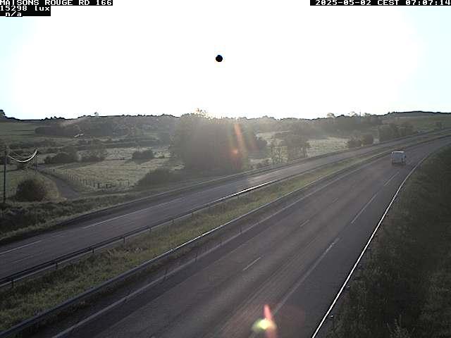 Webcam à Maisons Rouges dans les Vosges sur la D166 à 353 mètres d'altitude