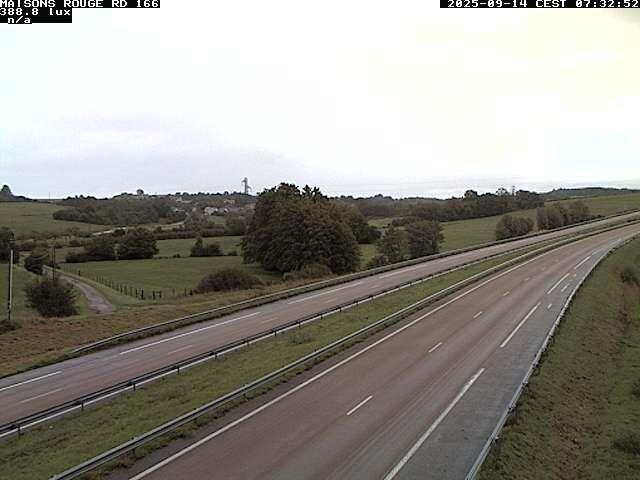 Webcam à Maisons Rouges dans les Vosges sur la D166 à 353 mètres d'altitude