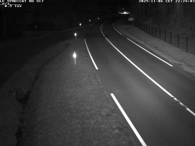 Webcam dans les Vosges dans la commune du Syndicat sur la D417 sur la route de Gerardmer