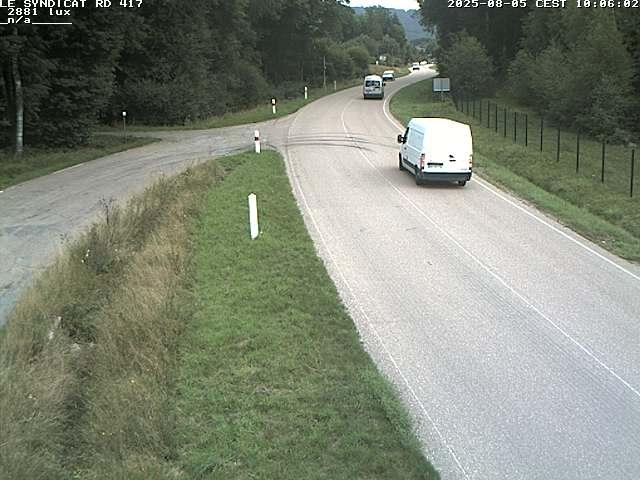 <h2>Webcam dans les Vosges dans la commune du Syndicat sur la D417 sur la route de Gerardmer</h2>