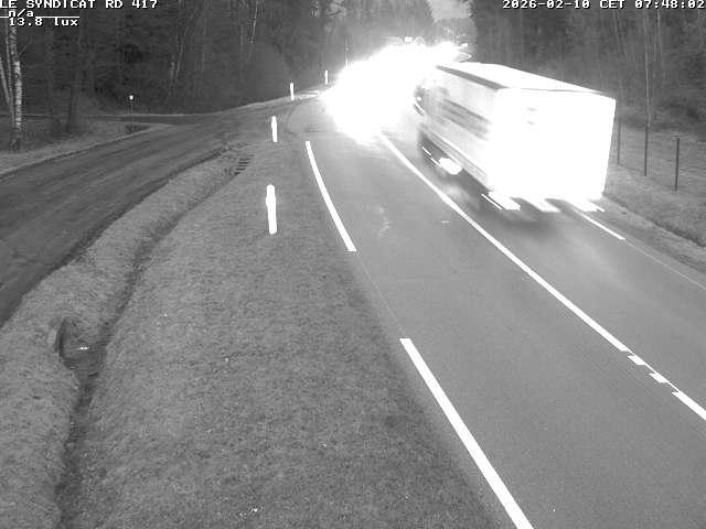 Webcam dans les Vosges dans la commune du Syndicat sur la D417 sur la route de Gerardmer