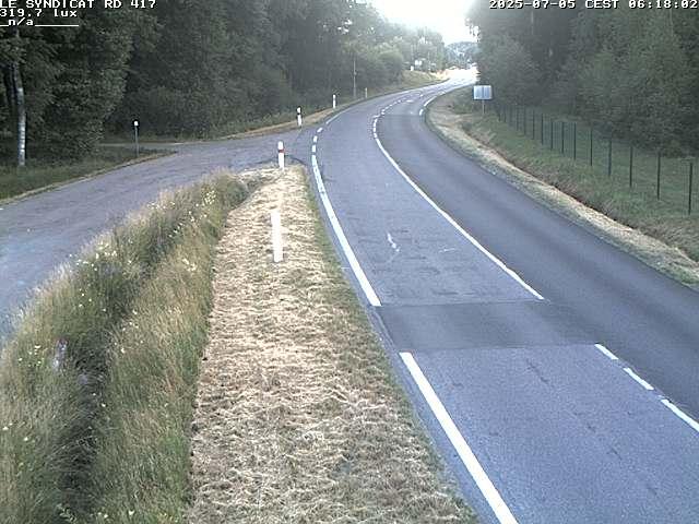 Webcam dans les Vosges dans la commune du Syndicat sur la D417 sur la route de Gerardmer