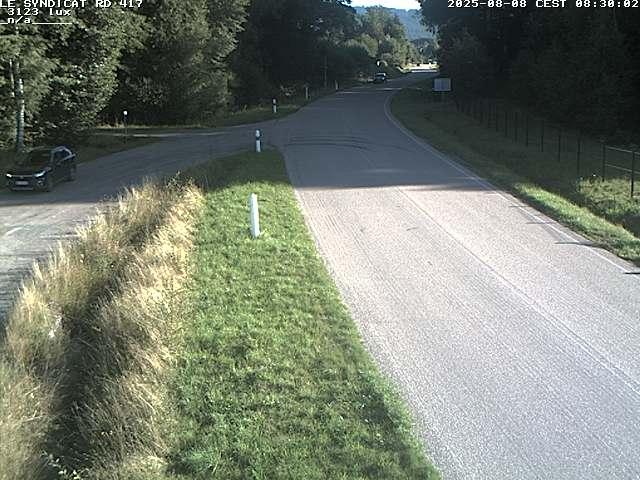 <h2>Webcam dans les Vosges dans la commune du Syndicat sur la D417 sur la route de Gerardmer</h2>