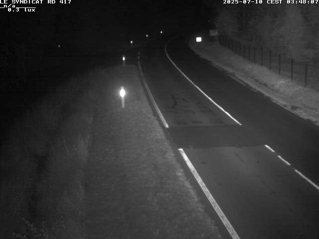 Webcam dans les Vosges dans la commune du Syndicat sur la D417 sur la route de Gerardmer