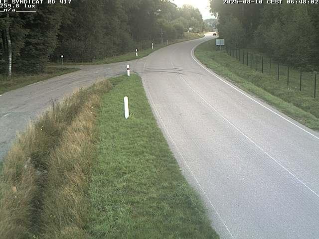 Webcam dans les Vosges dans la commune du Syndicat sur la D417 sur la route de Gerardmer
