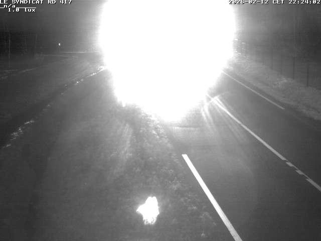 Webcam dans les Vosges dans la commune du Syndicat sur la D417 sur la route de Gerardmer