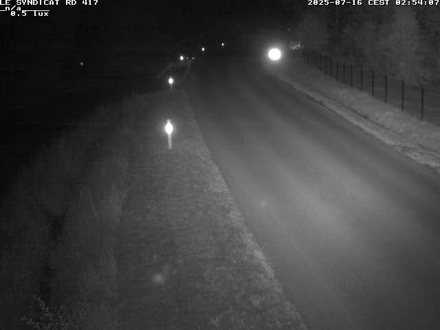 Webcam dans les Vosges dans la commune du Syndicat sur la D417 sur la route de Gerardmer