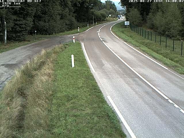 Webcam dans les Vosges dans la commune du Syndicat sur la D417 sur la route de Gerardmer