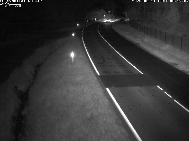 Webcam dans les Vosges dans la commune du Syndicat sur la D417 sur la route de Gerardmer