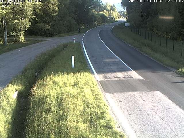 Webcam dans les Vosges dans la commune du Syndicat sur la D417 sur la route de Gerardmer