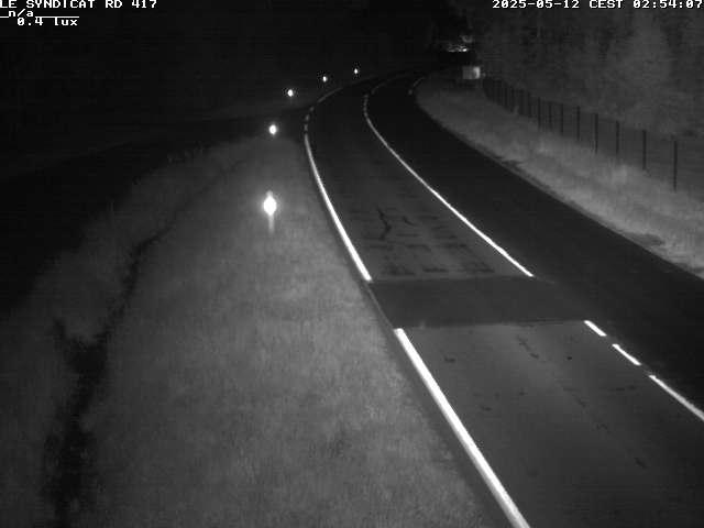 Webcam dans les Vosges dans la commune du Syndicat sur la D417 sur la route de Gerardmer
