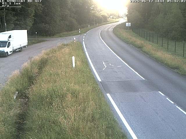 Webcam dans les Vosges dans la commune du Syndicat sur la D417 sur la route de Gerardmer