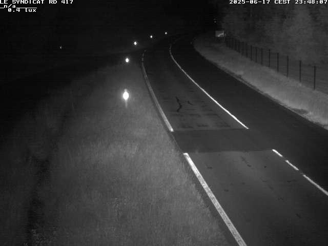 Webcam dans les Vosges dans la commune du Syndicat sur la D417 sur la route de Gerardmer