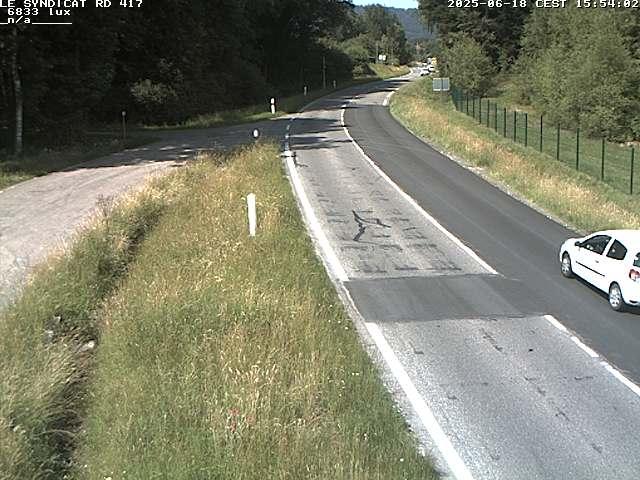 Webcam dans les Vosges dans la commune du Syndicat sur la D417 sur la route de Gerardmer
