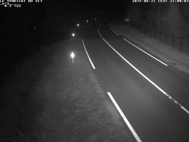 Webcam dans les Vosges dans la commune du Syndicat sur la D417 sur la route de Gerardmer