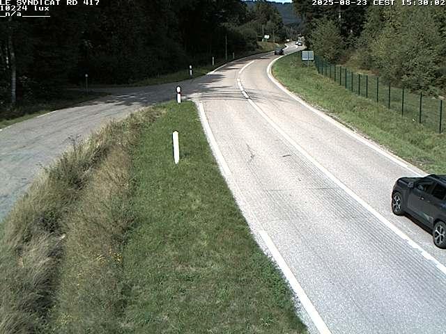 Webcam dans les Vosges dans la commune du Syndicat sur la D417 sur la route de Gerardmer