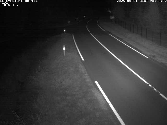 Webcam dans les Vosges dans la commune du Syndicat sur la D417 sur la route de Gerardmer