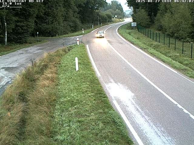 Webcam dans les Vosges dans la commune du Syndicat sur la D417 sur la route de Gerardmer