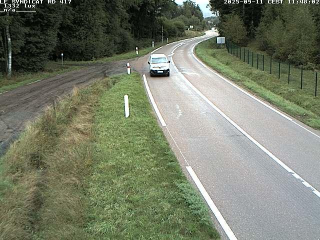 Webcam dans les Vosges dans la commune du Syndicat sur la D417 sur la route de Gerardmer