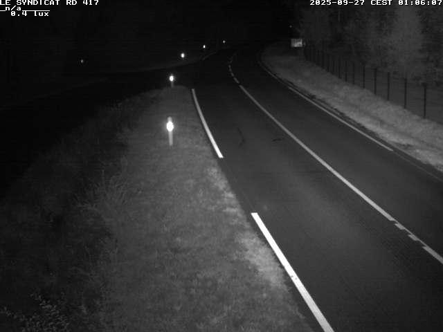 Webcam dans les Vosges dans la commune du Syndicat sur la D417 sur la route de Gerardmer