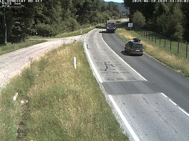 <h2>Webcam dans les Vosges dans la commune du Syndicat sur la D417 sur la route de Gerardmer</h2>